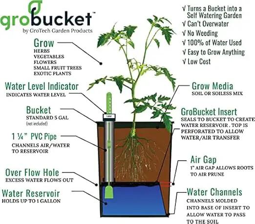 Garden Kit (3PK) self-watering sub-irrigated Planter Insert. Turn Any Bucket into a self-watering Container Garden. Create an Indoor or Outdoor, Space Saving and Portable Garden in Minutes. by GreenHaven Gardens