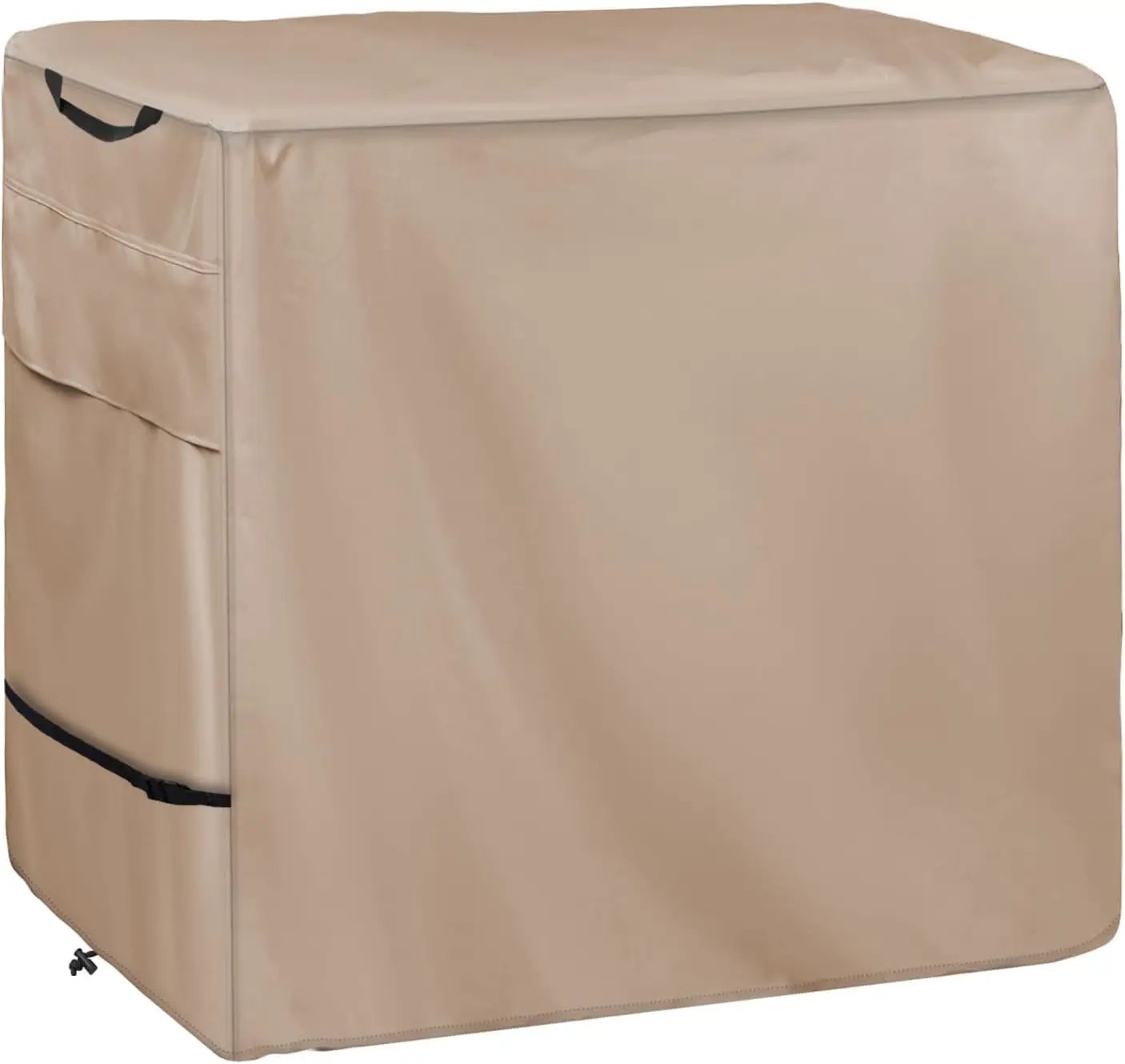 Outdoor Prep Table Cover -Khaki Heavy Duty Waterproof Cover for PC3404S Rolling Dining Table Compatible with 46 inch Outdoor Utility Cart by GreenHaven Gardens