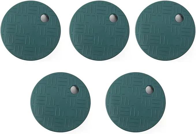 5 Pack Valve Box Cover, ID 5.5" OD 6" Universal Round Valve Box Cover Lid Replacement for Sprinkler System Irrigation Circular Valve Box- Green (5 Pack) by GreenHaven Gardens