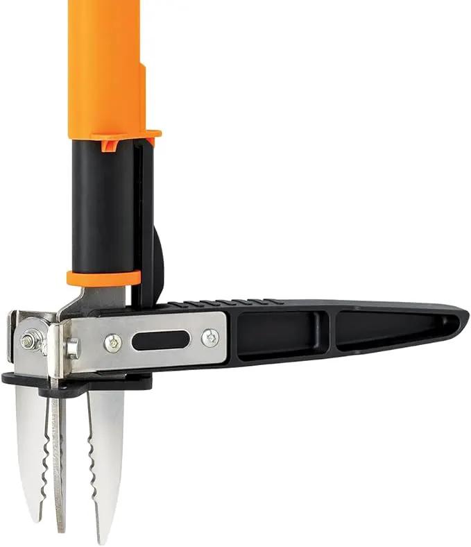 Fiskars 3-Claw Stand Up Weed Puller Tool, Gardening Hand Weeding Tool with 39" Long Ergonomic Handle with Easy-Eject Mechanism by GreenHaven Gardens