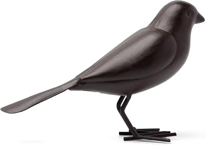 Decorative Small Nostalgia Style Cute Bird Art Iron Sculpture£¬ Figurine Home & Office & Garden Decoration, Rust/Brown (Carolina Wren) by GreenHaven Gardens