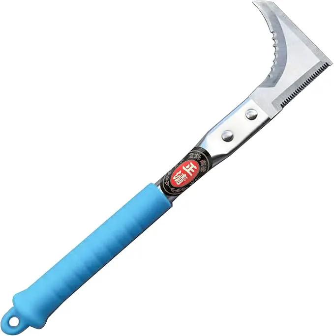 Kosoyo Crack Weeder Crack Weeding Tool Sawtooth Wave Manual Scythe Stainless Steel Gardening Tool -11.42" by GreenHaven Gardens