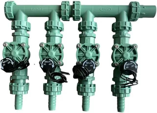 Orbit 4-Valve Preassembled Manifold, Poly Pipe (4-Valve Preassembled Manifold) by GreenHaven Gardens