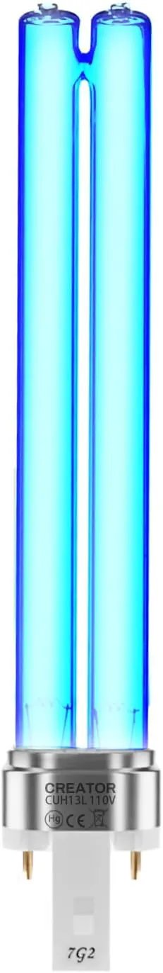 2 Pack 13 Watts UV UVC G23 Base Germicidal Ultraviolet Light Bulb Compatible w/Jebao Pond Sunsun Grech, UV Light for Pond by GreenHaven Gardens