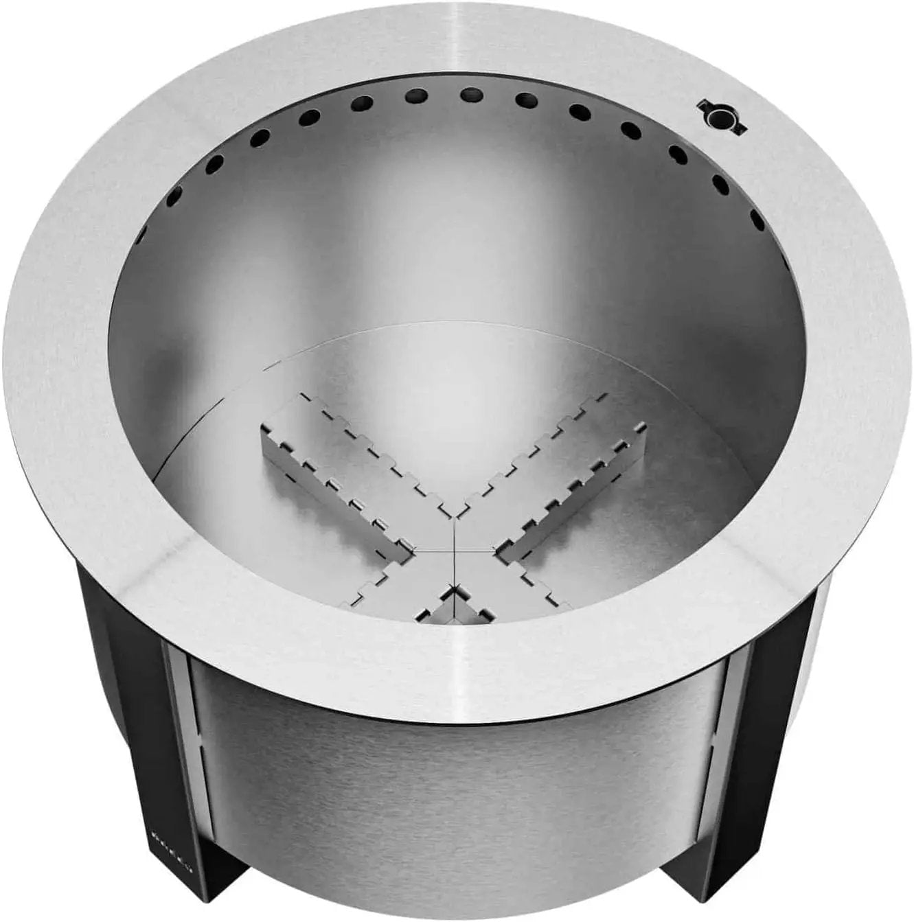 Breeo Smokeless Fire Pit (X Series 19, Stainless Steel) | 22.1 inch Smokeless Firepit for Outside | 47 Pounds | Ideal for Families Compatible with Wide Range of Breeo Accessories by GreenHaven Gardens