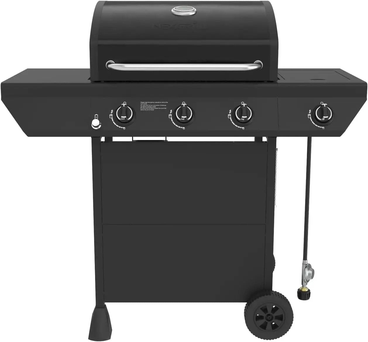 Nexgrill 3-Burner Propane Gas Grill with Side Burner, 52,000BTUs, 418 SQ. In. Cooking Space, BBQ Grill with Durable Steel Lid & Control Panel for Outdoor Cooking, Patios, and More - 720-0925S by GreenHaven Gardens