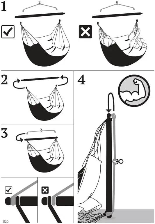 LA SIESTA® - Large Comfort Domingo Hammock Swing Chair - Weather & Tear Resistant Hanging Hammock Chair - Indoor Outdoor Hammock Chair Swing - Patio Porch Bedroom Hanging Chair - Max 285 Lbs, Almond by GreenHaven Gardens