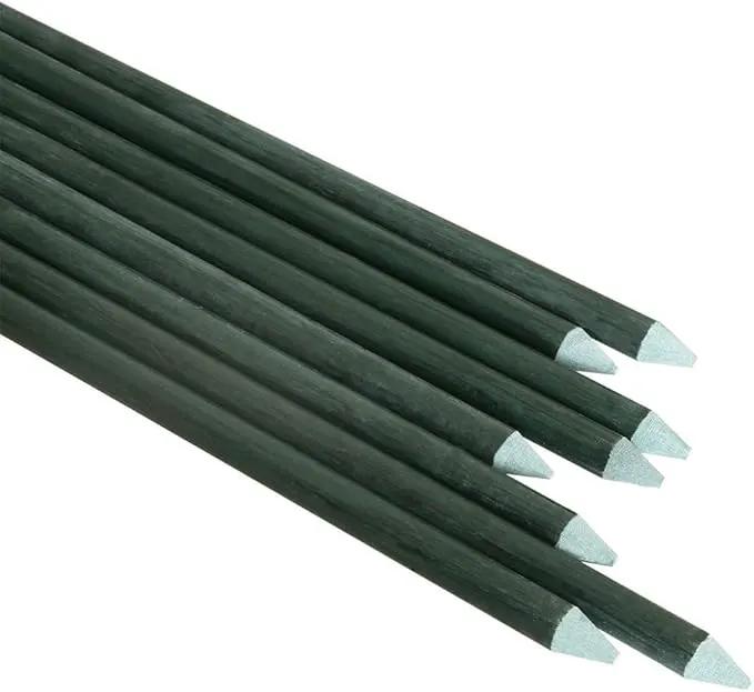 Garden Stakes 4ft for Plants, 20pack Tree Stakes Fence Post Fiberglass Rod, 1/5 Inch Dia Garden Poles Tree Stake Cucumber Stake EcoStake Rust-Free (48inch) by GreenHaven Gardens