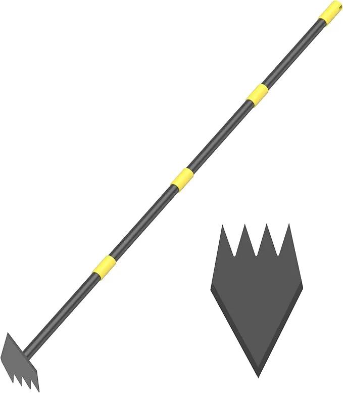 Dual Headed Hoe Garden Tool, Hoe Cultivator Gardening Tool, 17-59" Adjustable Long Handle Heavy Duty Scuffle Hoe with Rake Tiller Cultivator for Weeding, Digging, Loosening Soil, Sowing by GreenHaven Gardens