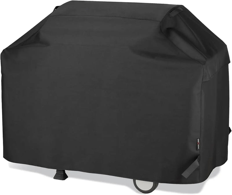 Unicook Heavy Duty Waterproof Barbecue Gas Grill Cover, 65-inch BBQ Cover, Special Fade and UV Resistant Material, Durable and Convenient, Fits Grills of Weber Char-Broil Nexgrill Brinkmann and More by GreenHaven Gardens