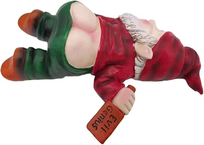 MINICAR Drunken Gnomes Lying On The Ground, Funny Dwarf Sculptures Yard Lawn Decorations, Gag Gifts Home Office Garden Decor by GreenHaven Gardens