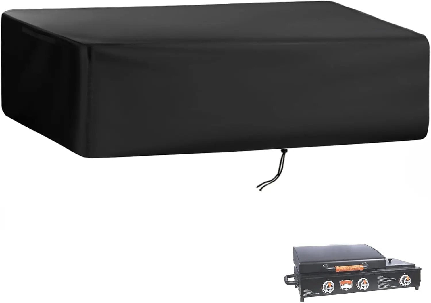 Grill Cover for Blackstone 1860 2225 On The Go Range Top Combo Griddle, Heavy-Duty 600D Tabletop BBQ Cover for Blackstone 22 inch Camping Griddle by GreenHaven Gardens