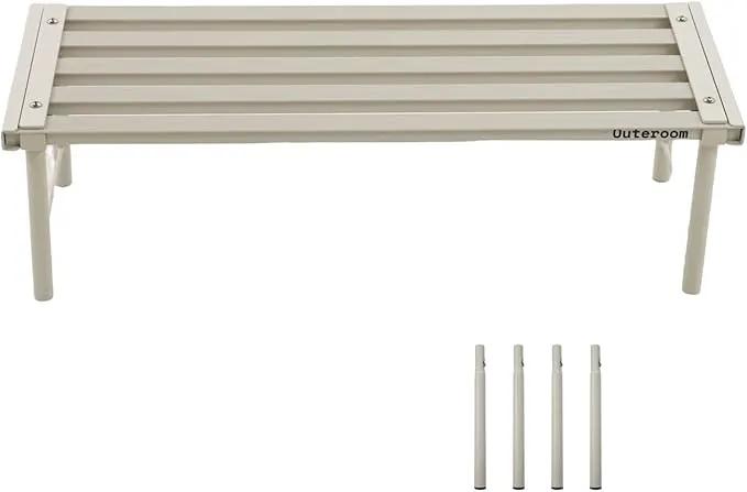Metal Plant Stand, Rust-proof Aluminum Flower Pot Stand, Plants Display Stands Decoration Racks for Living Room Balconies and Gardens (60 White) by GreenHaven Gardens