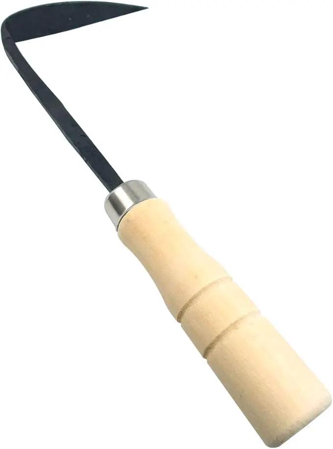 SUPIA Korean Gardening Tool ho-mi Hand Plow Hoe Spade, Trowel, Weeder, and More! an Excellent Tool for use in Any Vegetable or Flower Garden (Grass) by GreenHaven Gardens