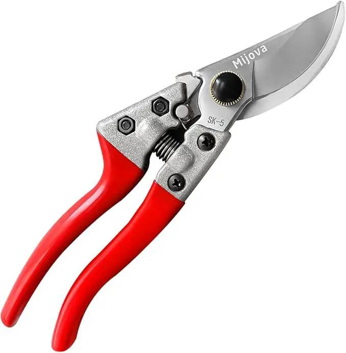Gardening Scissors, Precision Pruning shears for Branches Shrubs and Vines, High-Carbon SK5 Steel Stays Sharp Longer for Clean Cuts that Promote Plant Health (Gardening Scissors) by GreenHaven Gardens