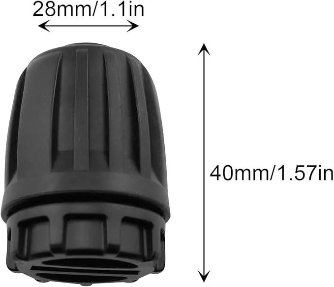 1/2 inch Irrigation Fittings End Plug DGZZI 6PCS Barbed Locked End Plug Connectors For 16mm Drip Tubing Connectors, End Caps Drip Line Nuts Connectors by GreenHaven Gardens