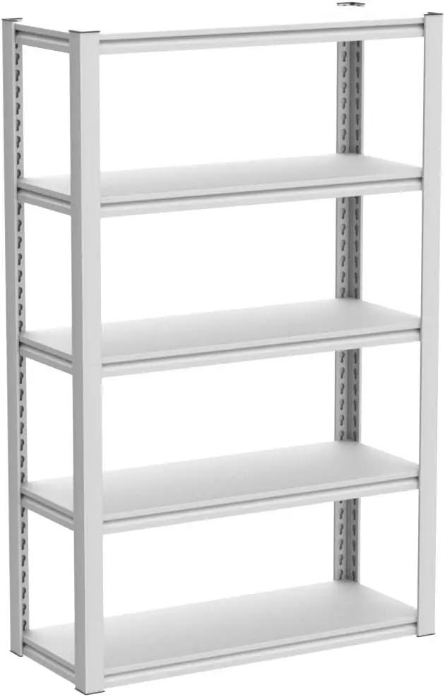 Raybee Garage Shelving Heavy Duty 2000LBS Storage Shelves 5 Tier Metal Shelving Unit White Metal Shelves Pantry Shelf for Kitchen Closet Basement Warehouse 4 Pack by GreenHaven Gardens
