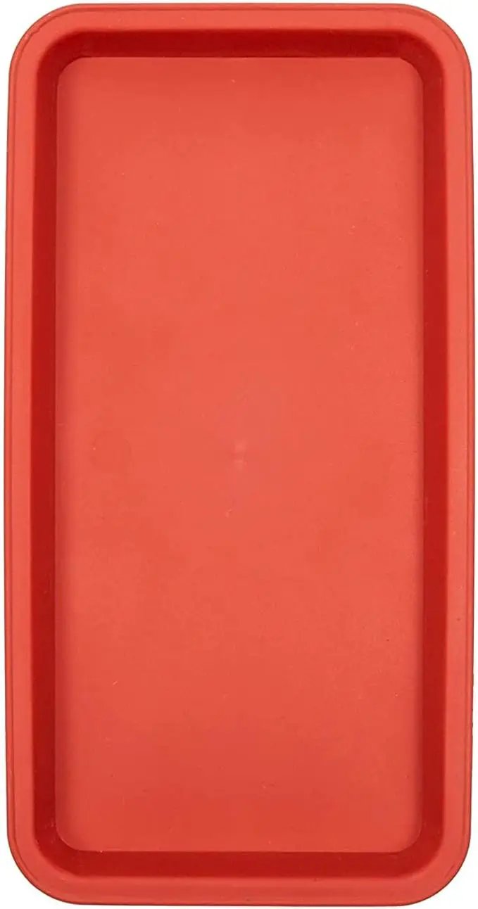 Juvale 8 Pack Plastic Plant Drip Trays for Planters, Pots, Rectangular Saucer Pans for Indoors, Outdoors (Terracotta Red, 6.5x12 in) by GreenHaven Gardens