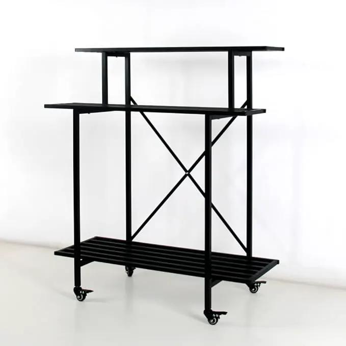 Zhongma 3 Tier Sturdy Plant Stand with Wheels, Heavy Duty Plant Holder for Home Indoor and Outdoor, L35.43 xW17.32 x H41.73 inch by GreenHaven Gardens