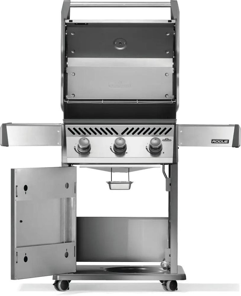Napoleon Rogue 425 Propane Gas Grill, Stainless Steel, Durable 3-Burner Grill by GreenHaven Gardens