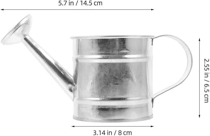 Mini Watering Can: 5pcs Kids Small Watering Can, Metal for Indoor Outdoor Plants, Children Iron for Garden Yard Home Plants Flower by GreenHaven Gardens