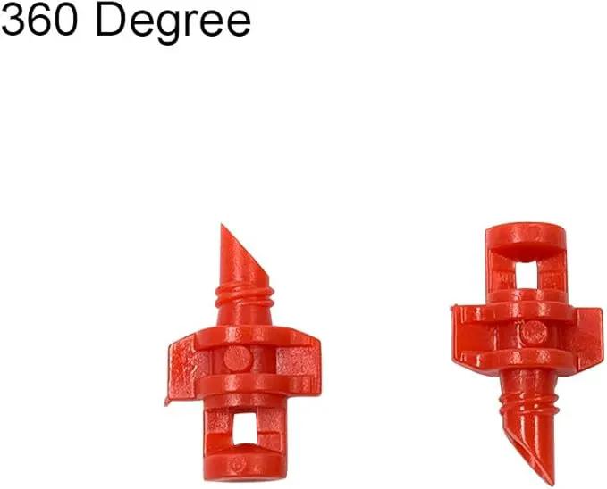 90 180 360 Degree Atomizing Sprinkler Sprayer, Micro Garden Lawn Water Spray Misting Nozzle Sprinkler Irrigation System for Agriculture,Hydroponic and Aeroponic Irrigation, 3Colors, 150PCS by GreenHaven Gardens