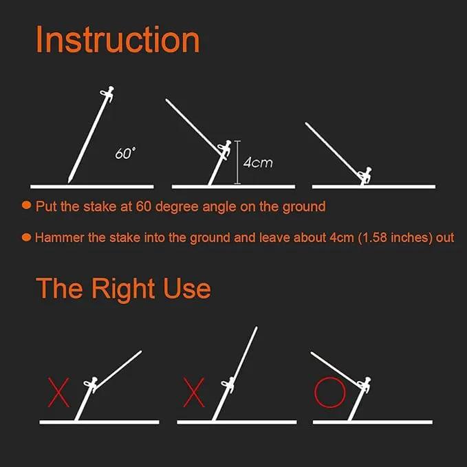 10-Pack Plastic Tent Stakes – 9-Inch Heavy Duty Canopy Anchoring Pegs for Camping, Gardening, Landscaping, Backpacking – Lightweight, Rust-Proof, Reusable Camping Stake by GreenHaven Gardens