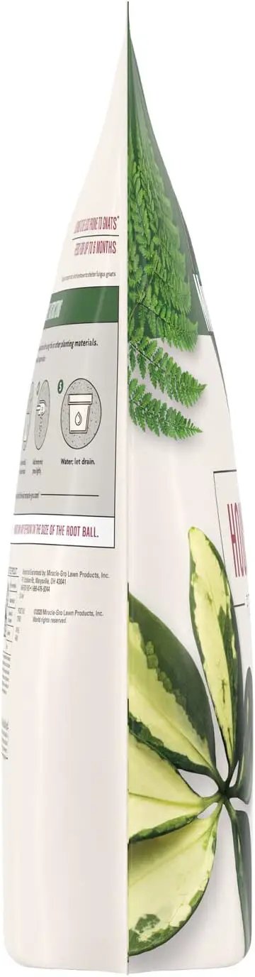 Miracle-Gro Houseplant Potting Mix - Fertilized Soil, Designed to be Less Prone to Gnats, 4 qt. (2-Pack) by GreenHaven Gardens
