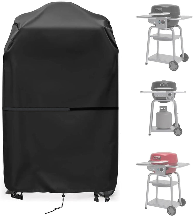 Grill Griddle Cover Compatible for Charbroil Bistro Pro Electric Grill & Griddle, Portable Gas BBQ Covers, Waterproof Outdoor Electric Grills Cover-23 D x 32.8" W x 39.6" H by GreenHaven Gardens