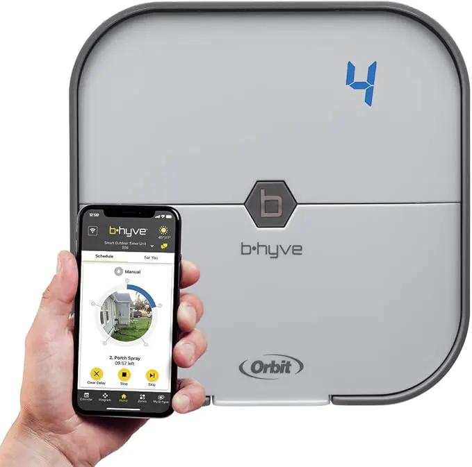 Orbit 57915 B-hyve 4-Zone Indoor Smart Sprinkler Controller by GreenHaven Gardens