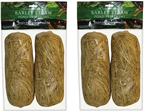 Summit 130 Clear-Water Barley Straw Bales, 2 Packs of 2-4 Total by GreenHaven Gardens