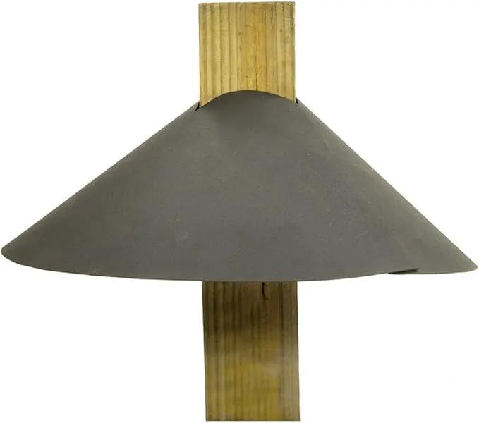 Achla Designs Squirrel Deflector For 4 by 4 Post, Black by GreenHaven Gardens