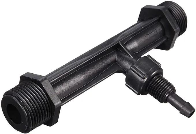 Wytino Fertilizer Injector Tube, Irrigation Venturi Fertilizer Injector 1/2" 3/4” 1” Inch Garden Fertilizer Mixer Injector, Agriculture Device Plastic, Black(1/2 inch) by GreenHaven Gardens