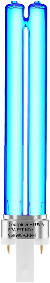 2 pcs 9 WATT UV UVC PL-S9/TUV G23 Base Replacement UV Light Bulb for Outdoor Pond Clarifier Compatible with JUP-01 UVE9 CF400 CF500 UVCP-9 UV Light for Aquarium by GreenHaven Gardens