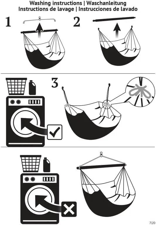 LA SIESTA® - Medium Basic Domingo Hammock Swing Chair - Weather & Tear Resistant Hanging Hammock Chair - Indoor Outdoor Hammock Chair Swing - Patio Porch Bedroom Hanging Chair - Max 250 Lbs, Sea Salt by GreenHaven Gardens