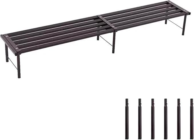 Metal Plant Stand, Rust-proof Aluminum Flower Pot Stand, Plants Display Stands Decoration Racks for Living Room Balconies and Gardens (120 Ebony) by GreenHaven Gardens