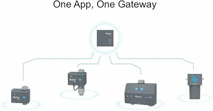 LinkTap D1 Wireless Water Timer (Requires Gateway), 2-Outlet Smart Irrigation Hose Faucet Timer, Two Built-in Flow Meters, Long Battery Life, Weather Aware, Better Range Than WiFi, IP66, Alexa by GreenHaven Gardens