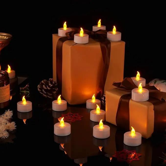 LED Tea Lights Flameless Candles- 150Pack Tealight Candle Realistic and Bright Flickering Long Lasting 200Hours for Holiday Celebration,Party, Home Decoration WarmYellow,Battery Operated by GreenHaven Gardens