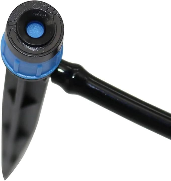 Lxcom Lighting 100 Pack Irrigation Drippers Drip Emitters Micro Spray Adjustable 360 Degree Full Circle Pattern Water Flow Irrigation Drippers Micro Bubbler Sprinkler Drip System Parts Drip Irrigation by GreenHaven Gardens