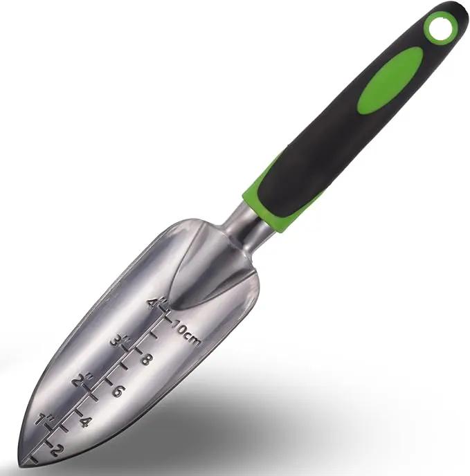Garden Tools, 3-Piece Garden Tool Set with Non-Slip Ergonomic Handles, Lightweight Aluminum Alloy Rust-Proof Durable Gardening Hand Tools, Ideal Gardening Tools Gifts for Women and Men by GreenHaven Gardens