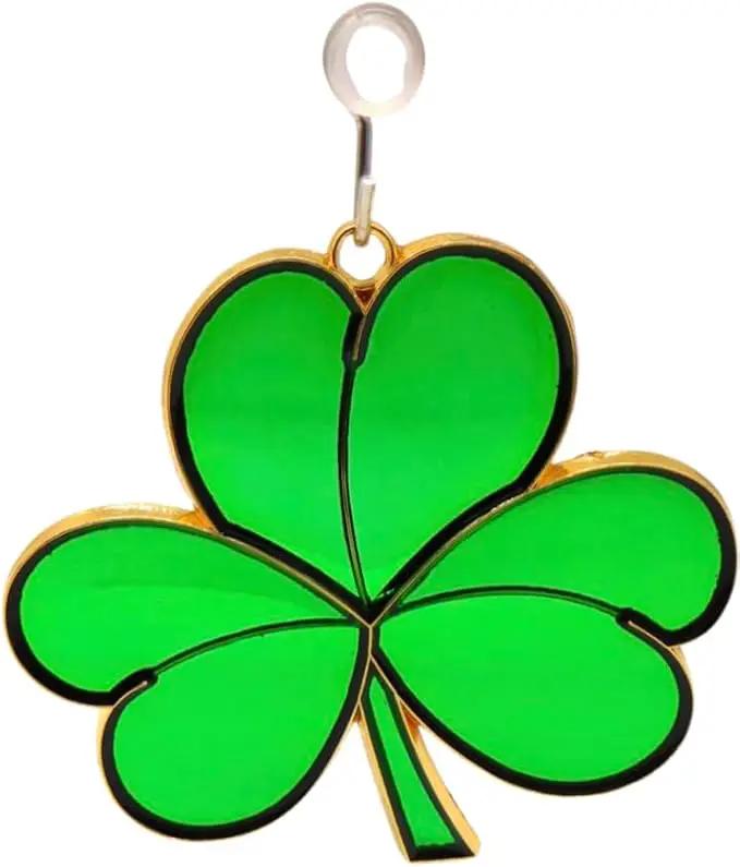 Shamrock Suncatcher Gift Set Irish Blessing Prayer Card and Irish Sun Catcher by GreenHaven Gardens