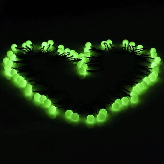 Globe Ball Fairy Lights, 50 LEDs 23ft/7M Solar Led Globe String Lights Waterproof with Two Lighting Modes for Garden Outdoor Party Christmas Decoration (Green) by GreenHaven Gardens