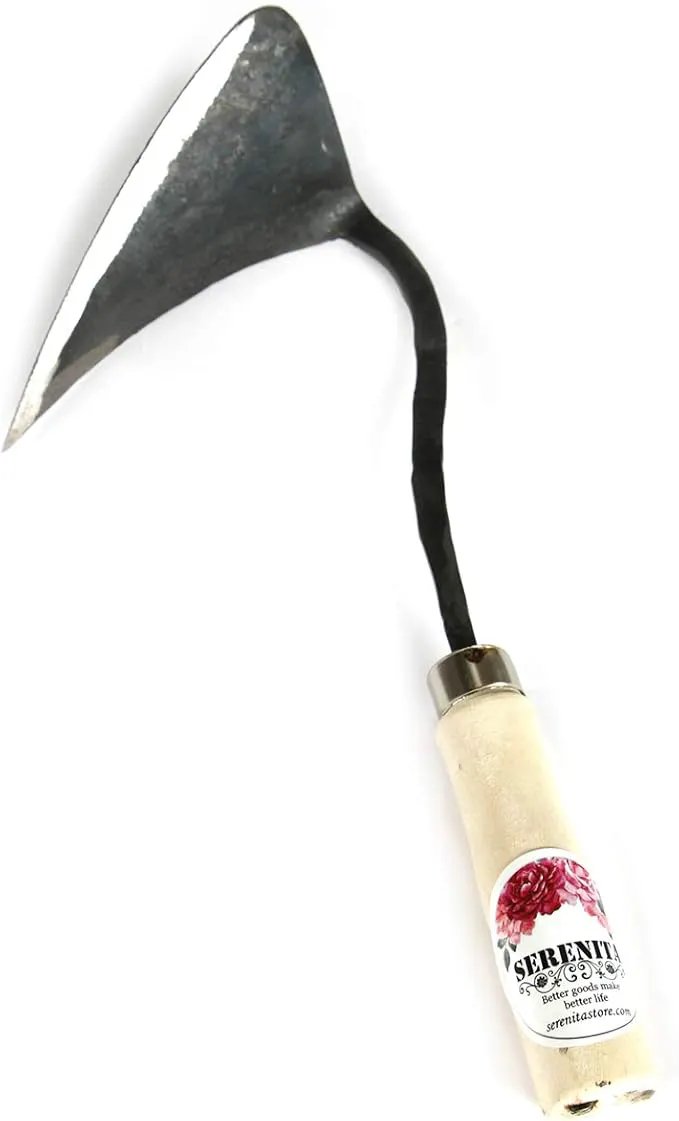 SERENITA Lawn Grass Edger Hoe Garden Tool Weeding Tools for Garden. Homi Korean Plow Easy Digger with Blade. Less Effort Easy Farming Tool by GreenHaven Gardens