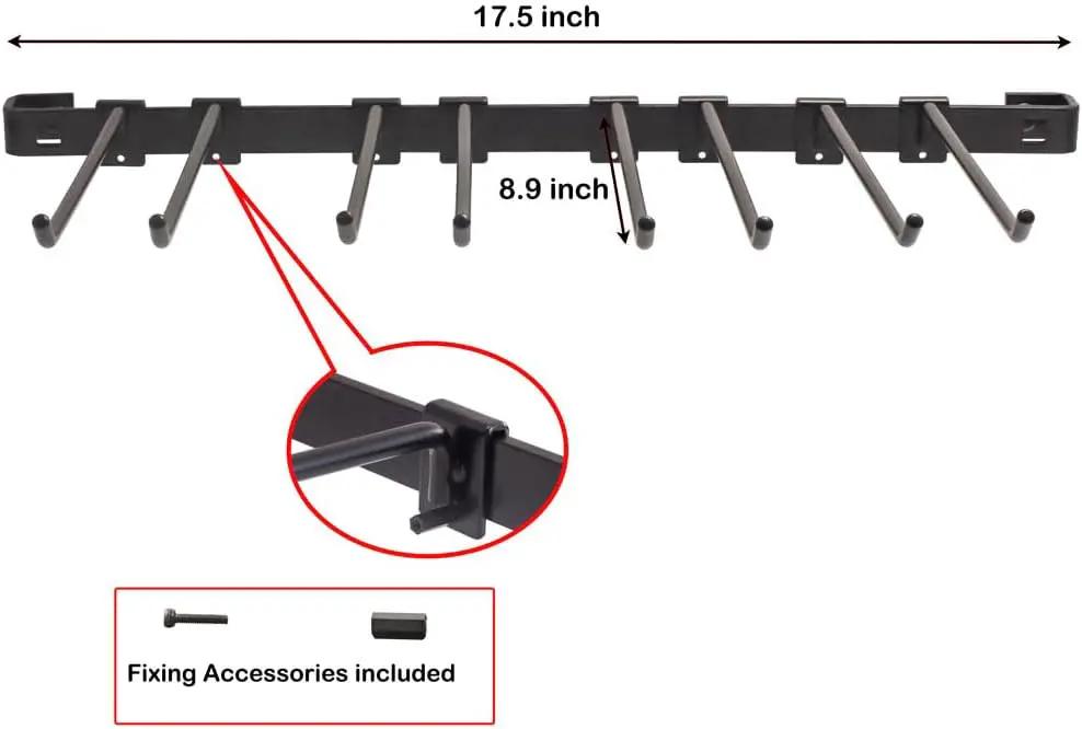 KINOMI Power Tool Holder Drill Holder, Distance between Hooks Adjustable, Drill Tool Storage Rack Organizer Metallic Tool Hanger Shelf for Garages, Tool Sheds, Basements, Gardens, Art and Craft Rooms by GreenHaven Gardens