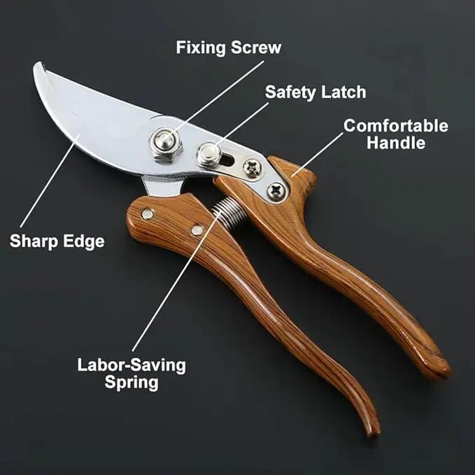 Garden Pruners, Heavy Duty Garden Clippers,Pruning Shears with Adjustable Thumb Lock,Hand Gardening Tools Pruners,Stainless Steel Sharp Gardening Scissors (Classic) by GreenHaven Gardens