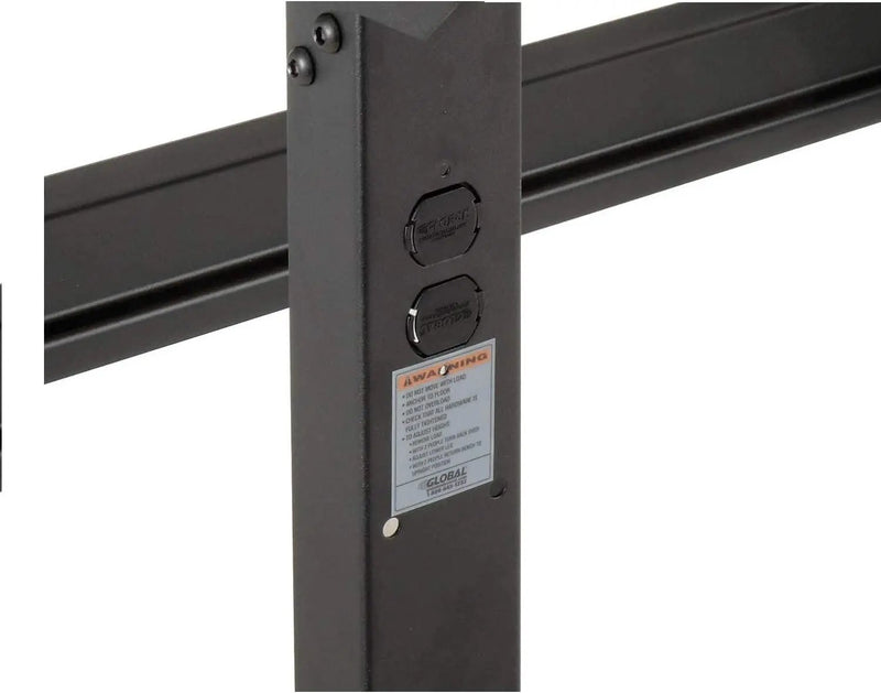 Global Industrial Adjustable Height Workbench C-Channel Leg, 60" W x 30" D, 1-3/4" Birch Top with Square Edge, 2000 Lbs. Capacity, Black Frame, Industrial Workbench by GreenHaven Gardens