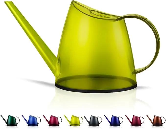 WhaleLife Indoor Watering Can for House Bonsai Plants (1.4L, Green Lemon) by GreenHaven Gardens
