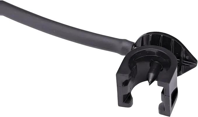 Raindrip A161CPUB Adjustable Flow Bubbler Assembly, Full-Circle Pattern, Fan Spray, 1/4 in. Clamp N Pierce Inlet, Riser, 13 in. Stake, Black, Pack of 1 by GreenHaven Gardens