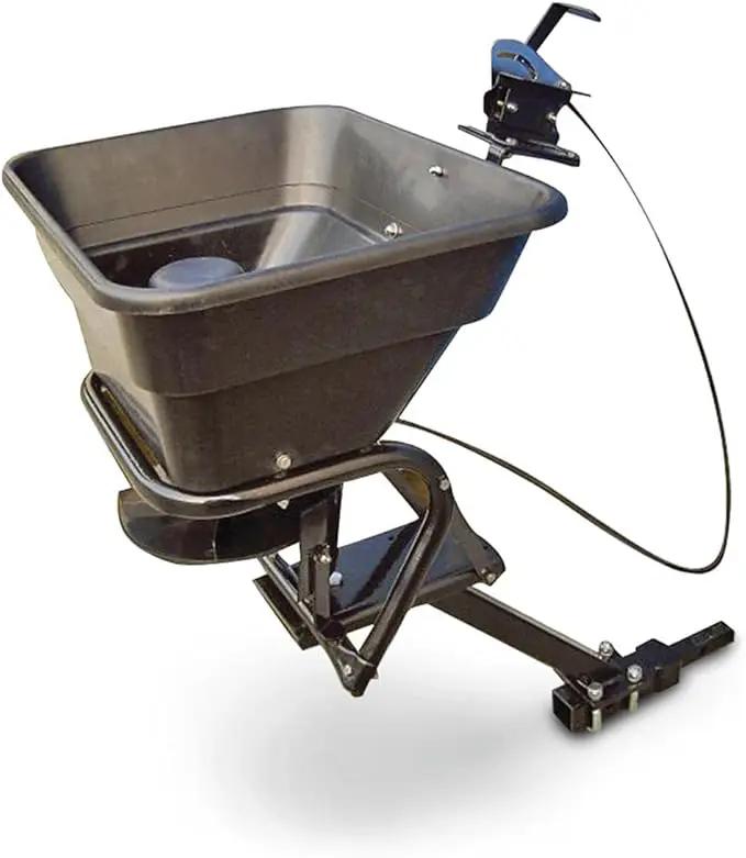 Guide Gear UTV/ATV Receiver Mount Broadcast Spreader Seeder, 80 Pound Capacity, Lawn and Garden Seed Spreaders, 12-Volt, with Rain Cover by GreenHaven Gardens