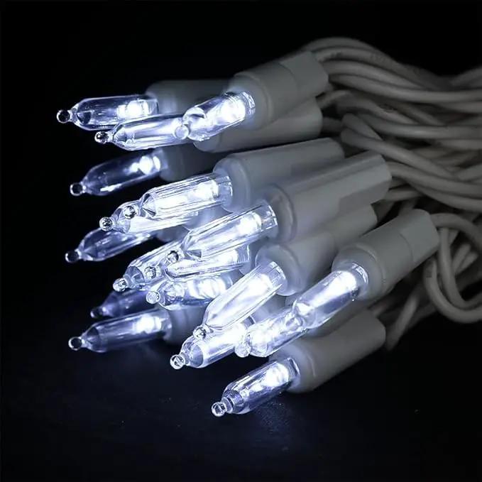 MULTI-SPARKING White Christmas LED Lights - 35 Count Cool White Christmas String Lights for Small Tree, Crafts, Holiday, Indoor/Outdoor Decorations, 11 Feet White Wire, UL Certified, Connectable by GreenHaven Gardens